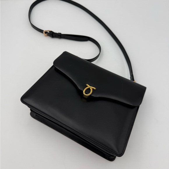 LAUNER LONDON • Black ROYALE 23 Bag • Royal Warrant H.M. QUEEN • Made in ENGLAND - Picture 10 of 16